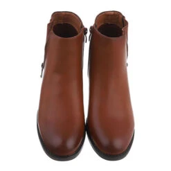 Flache Stiefeletten Reißverschluss, Blockabsatz, Reißverschluss, Used Look 9 Flache Stiefeletten Reißverschluss, Blockabsatz, Reißverschluss, Used Look -Ausgewählte Fashion Boots-Geschäfte 29120688 04