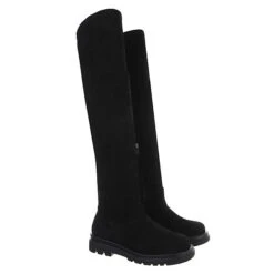 Plateaustiefel Reißverschluss, Blockabsatz, - Schwarz -Ausgewählte Fashion Boots-Geschäfte 29120695 03