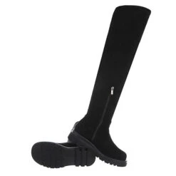 Plateaustiefel Reißverschluss, Blockabsatz, - Schwarz -Ausgewählte Fashion Boots-Geschäfte 29120695 05