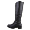 Flache Stiefel Reißverschluss, Blockabsatz, Riemen, Used Look, Kette -Ausgewählte Fashion Boots-Geschäfte 29121813 01