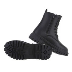 Schnürstiefeletten Lochschnürung, Blockabsatz, - Schwarz 7 Schnürstiefeletten Lochschnürung, Blockabsatz, - Schwarz -Ausgewählte Fashion Boots-Geschäfte 29124326 02