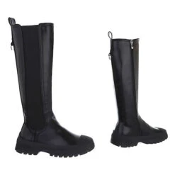 Plateaustiefel Reißverschluss, Flach, -Ausgewählte Fashion Boots-Geschäfte 29228667 03