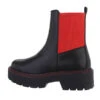 Plateaustiefeletten , Blockabsatz, - Schwarz/rot -Ausgewählte Fashion Boots-Geschäfte 29233888 01