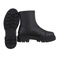 Plateaustiefeletten , Blockabsatz, - Schwarz -Ausgewählte Fashion Boots-Geschäfte 29234183 02