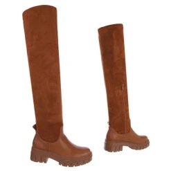 Plateaustiefel Reißverschluss, Blockabsatz, Used Look -Ausgewählte Fashion Boots-Geschäfte 29238917 03