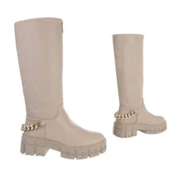 Plateaustiefel Reißverschluss, Blockabsatz, Kette -Ausgewählte Fashion Boots-Geschäfte 29239982 03