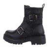 Western- & Bikerboots Reißverschluss, Blockabsatz, Riemen - Schwarz -Ausgewählte Fashion Boots-Geschäfte 29240103 01