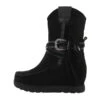 Western- & Bikerboots Reißverschluss, Keilabsatz/Wedge, Fransen - Schwarz -Ausgewählte Fashion Boots-Geschäfte 29427336 01