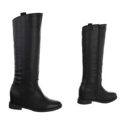 Keilstiefel Reißverschluss, Keilabsatz/Wedge, Used Look - Schwarz 7 Keilstiefel Reißverschluss, Keilabsatz/Wedge, Used Look - Schwarz -Ausgewählte Fashion Boots-Geschäfte 29434722 03