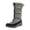 Damen Halbschaft Winterstiefel Schneestiefel Snowboots Silber - Silber