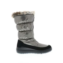Damen Halbschaft Winterstiefel Schneestiefel Snowboots Silber - Silber -Ausgewählte Fashion Boots-Geschäfte 29437018 06
