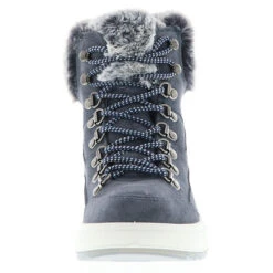 Damen Kurzschaft Winterstiefel Stiefeletten Sneaker Tex-Membrane Kunstfell Gefüttert Blau - Blau -Ausgewählte Fashion Boots-Geschäfte 29437019 04