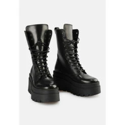 Buffalo Stiefel LIFT LACE UP HI Schnürstiefel - Schwarz -Ausgewählte Fashion Boots-Geschäfte 29829849 03